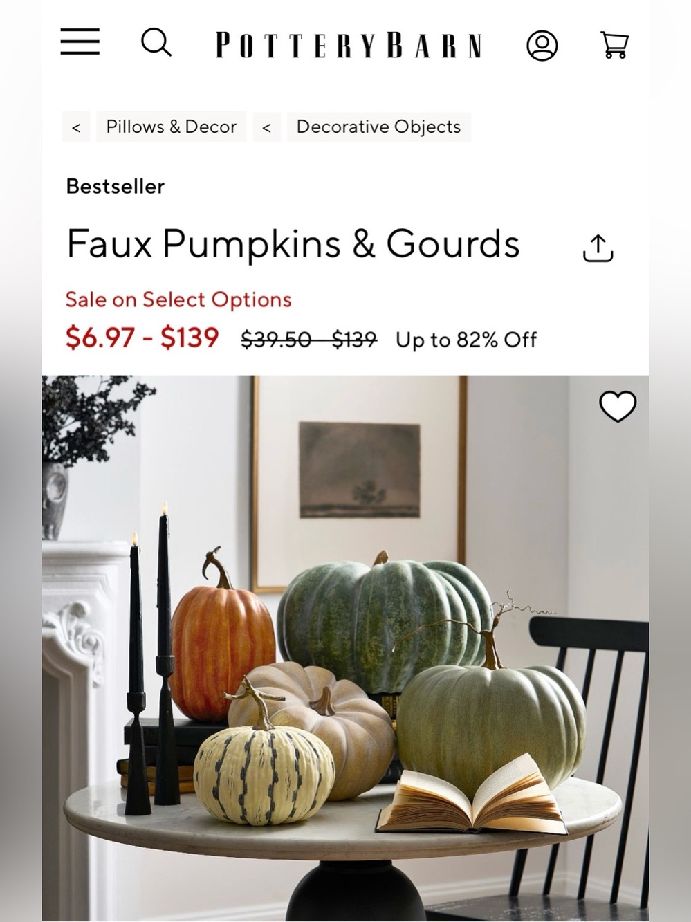 Fall Faux LARGE GREEN Pumpkin